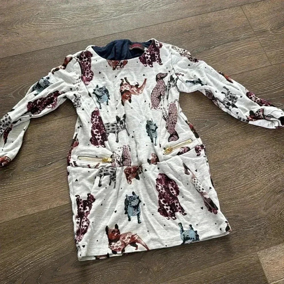 Catimini Dog print dress or tunic.  Girls size 3. Great condition! - Picture 1 of 6